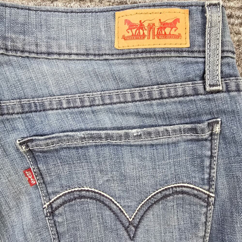 Levi's 524 Low Rise Bootcut Jeans Womens 27x32 Medium Wash Stretch - Picture 6 of 9